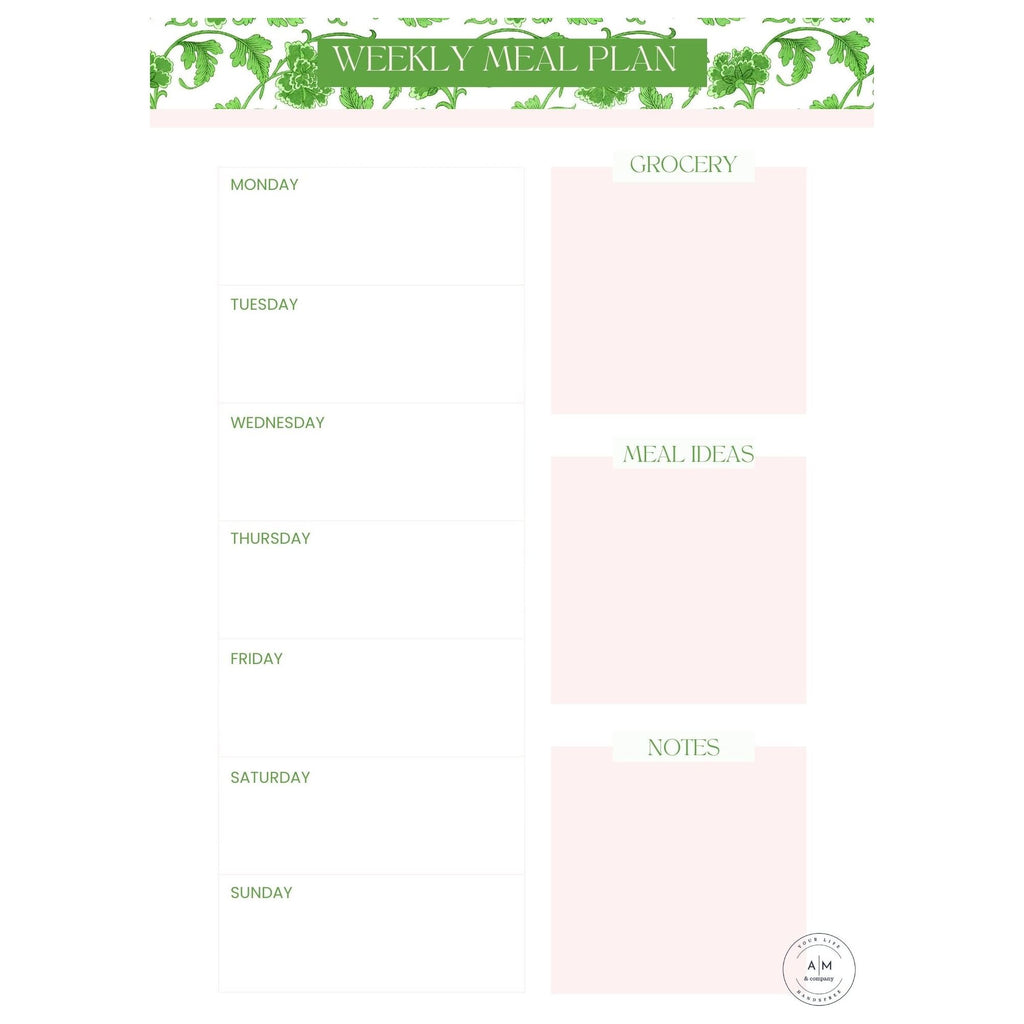 Weekly Meal Plan