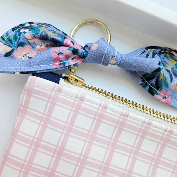 Pink & Plaid Zipper Pouch