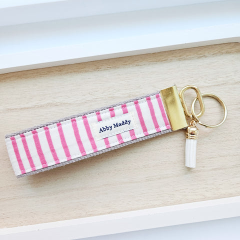 Sophisticated Stripe Keyfob