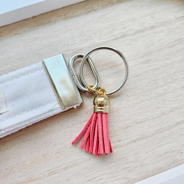 Coral Roses Keyfob