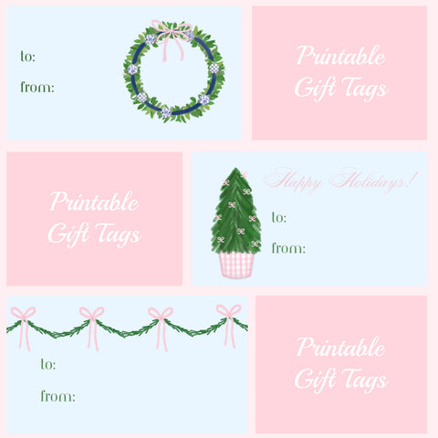 Holiday Gift Tags- Chinoiserie