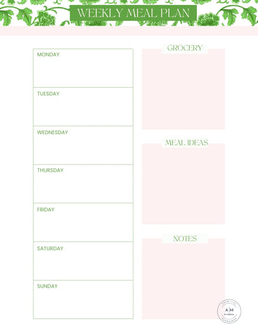 Weekly Meal Plan