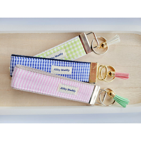 Gingham & Stripes Signature Keyfob 3Pc Set