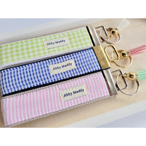 Gingham & Stripes Signature Keyfob 3Pc Set